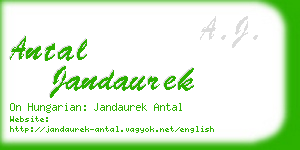 antal jandaurek business card